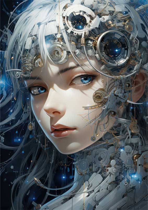 Chihaya otoshiaki anime eye the one wall | Metal Poster