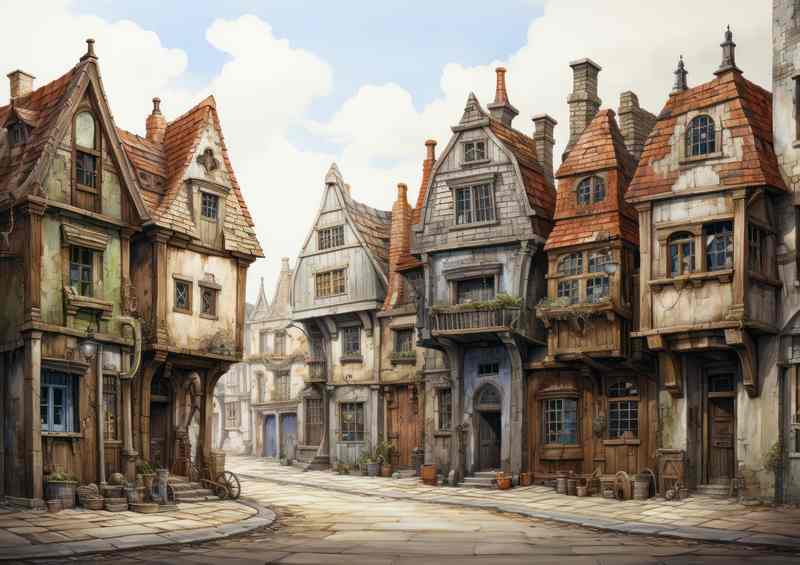 Whimsical Wonderland Village of Playful Delights | Canvas