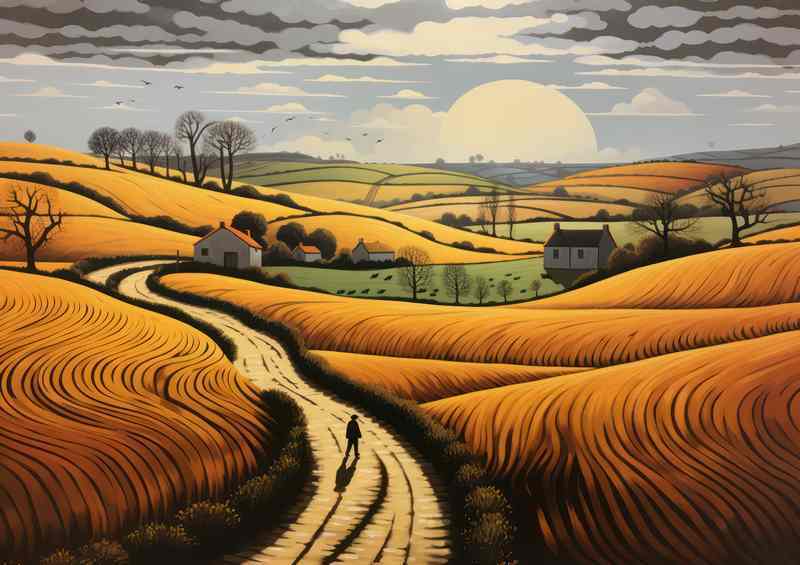 A Walk Down The Country Lane | Canvas