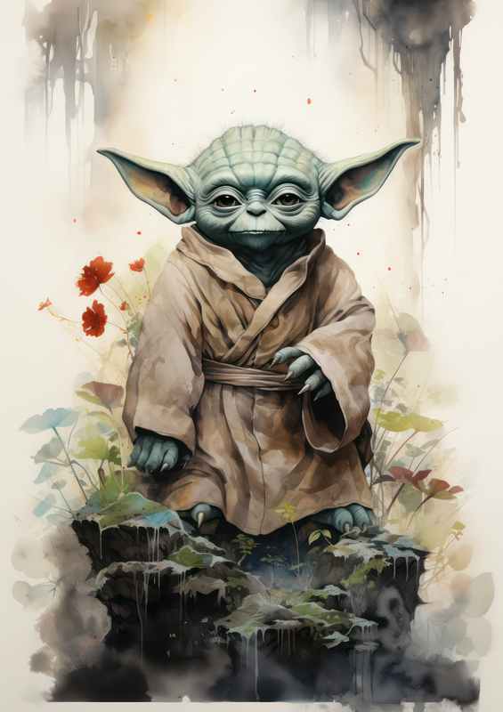 Yoda Japanese ink An Adventure Awaits | Di-Bond