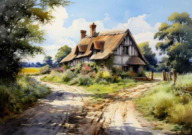 Country Roads idyllic Beauty of Countryside | Di-Bond