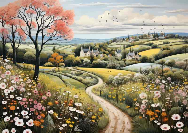 Countryside Enchantment Whimsical Scenes of Beauty | Poster