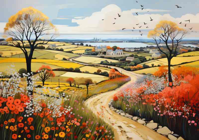 Enchanted Fields Whimsical Beauty of Countryside | Canvas