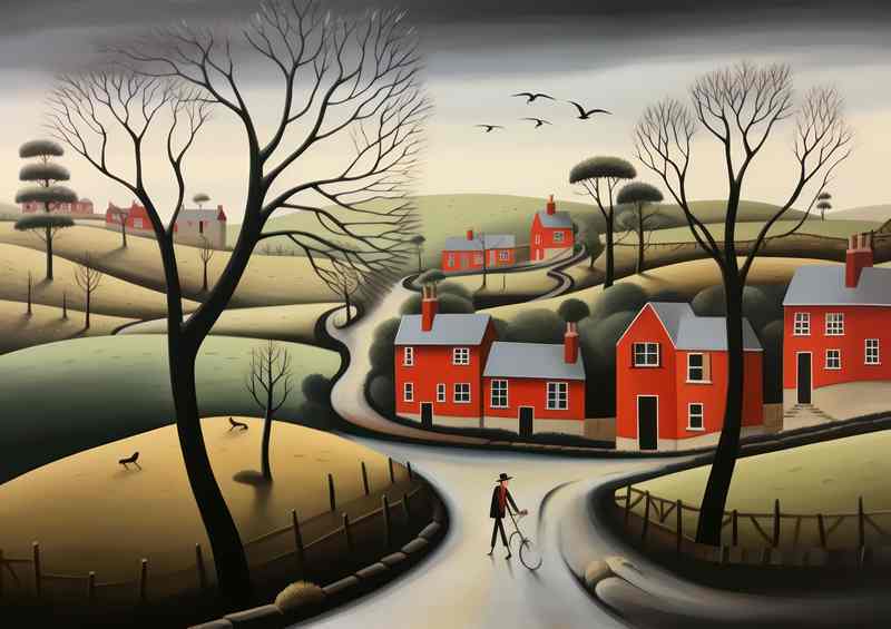 Enchanted Village Whimsical Scenes of Tranquility | Poster