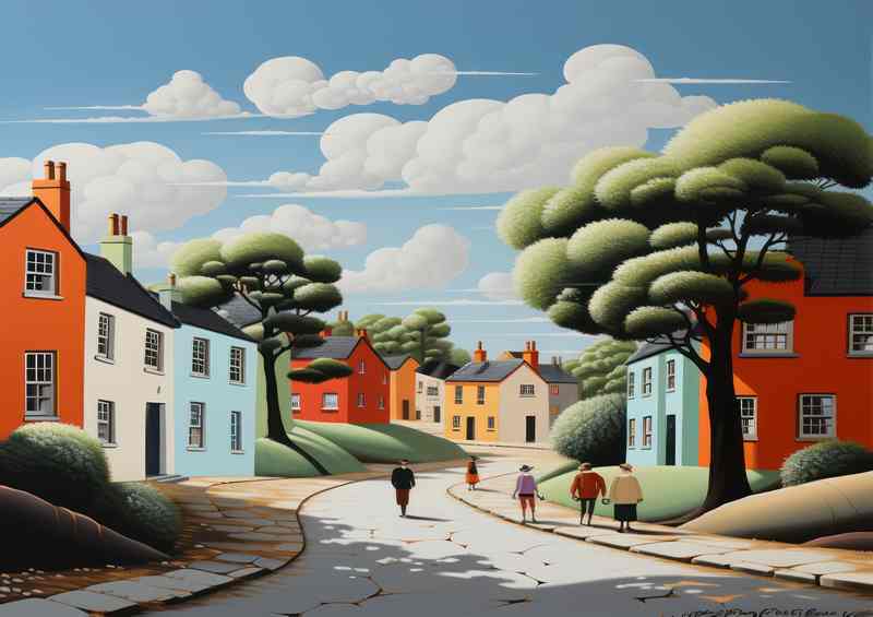 Village Life Out For A Walk | Di-Bond