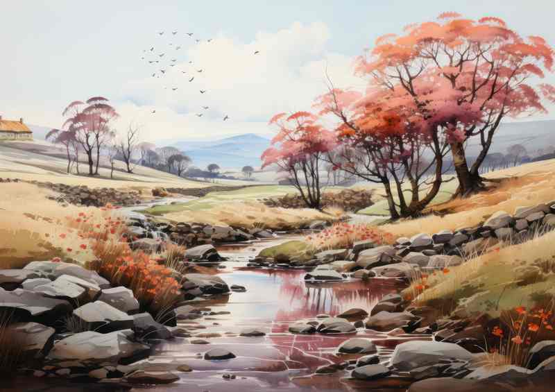 Whimsical Enchanting Visions of Countryside River | Di-Bond