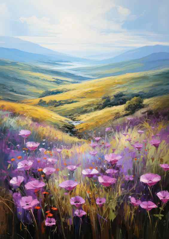 Balanced Natures Palette With Medow Grass | Canvas