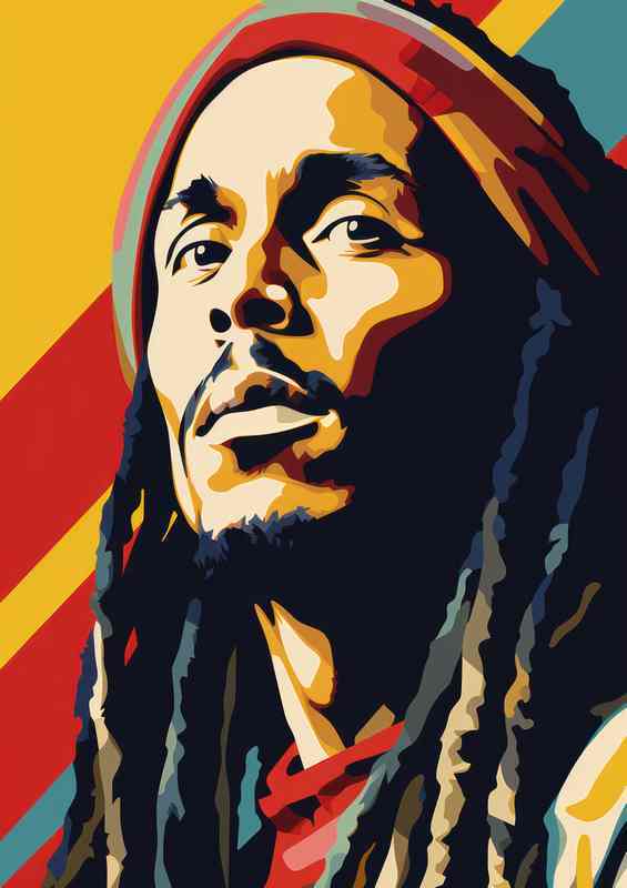 Bob Marley pop art style | Di-Bond