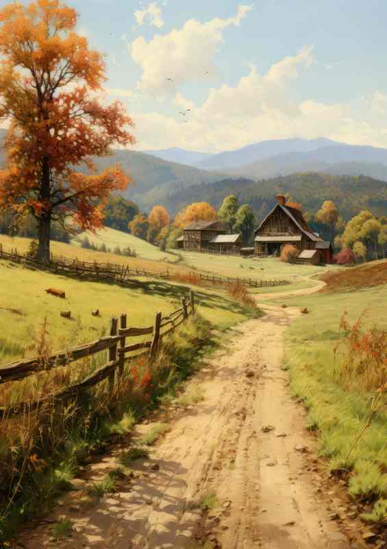 Countryside Serenity On The Farm | Poster