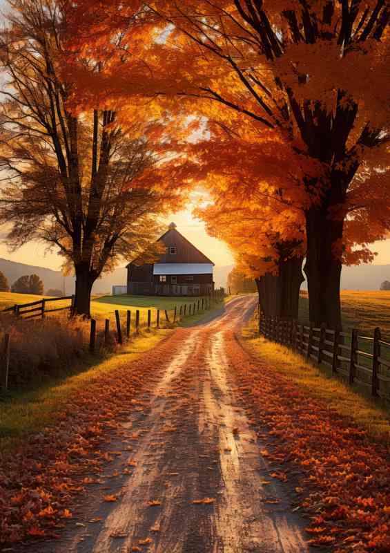 Elegant Dreams Leading To The Farm | Metal Poster