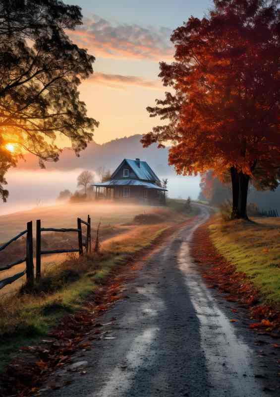 Harmonious Meadow Country Home | Poster