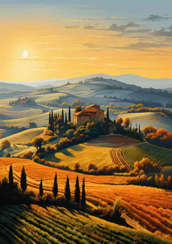 Serene Meadow Reflections Of The Morning Sun | Canvas