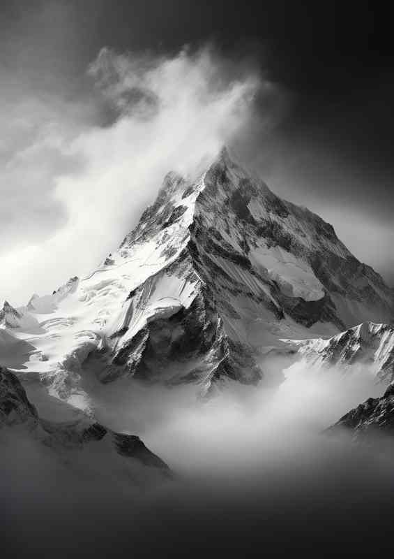 Amazing Top Of The Mountain Mist Setting | Metal Poster