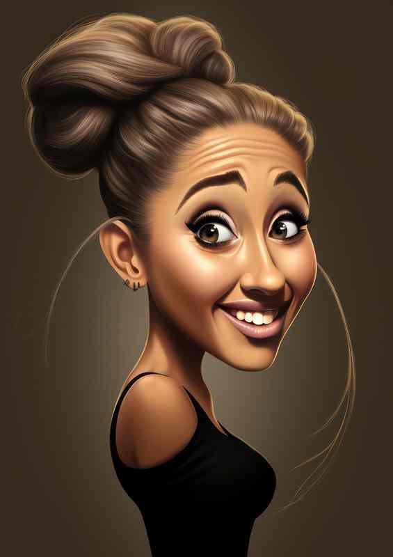 Caricature of Ariana Grande | Di-Bond