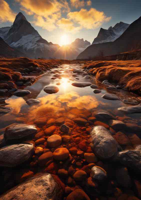 Cool Clear Crystal Stream Waters | Metal Poster