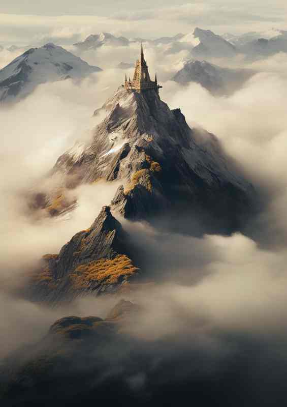 Looking Down Through The Mists of Time From The Mountain Top | Canvas