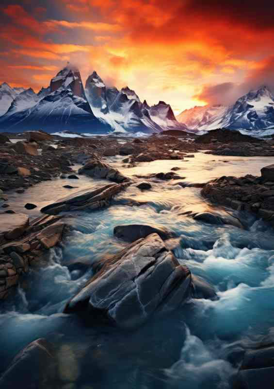 Mistral Peaks Of Chile Sunset | Di-Bond