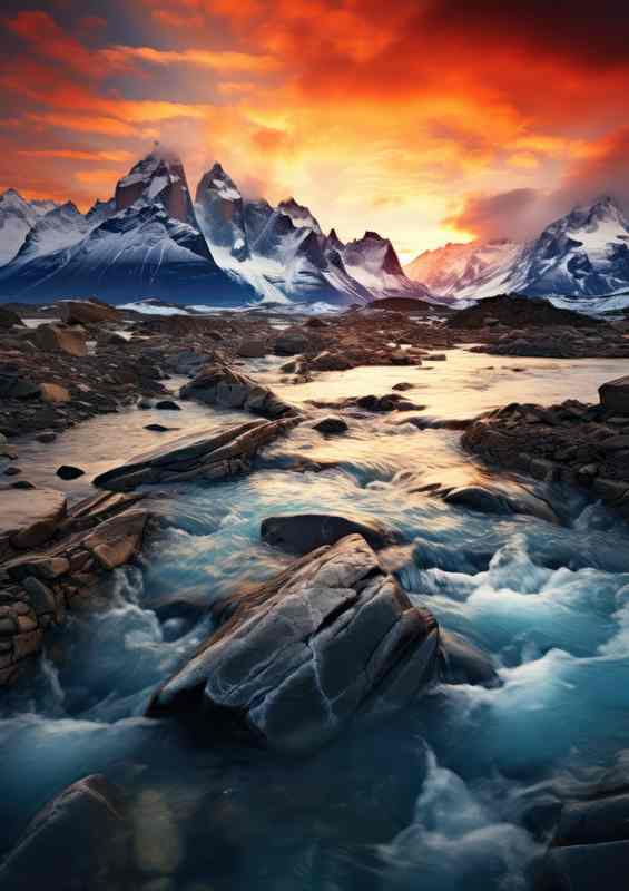 Mistral Peaks Of Chile Sunset | Poster