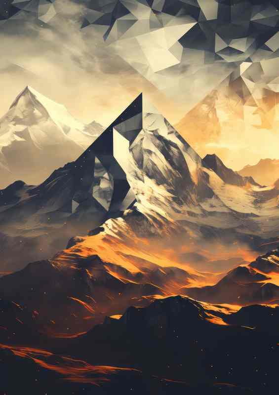 Mountain Mayhem In Time | Di-Bond