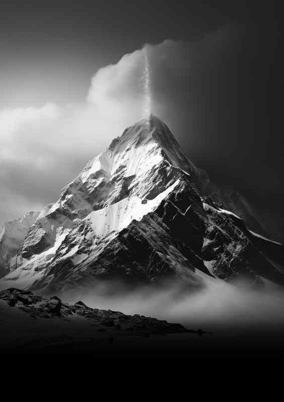 Mountain top Mist At The Botton | Canvas