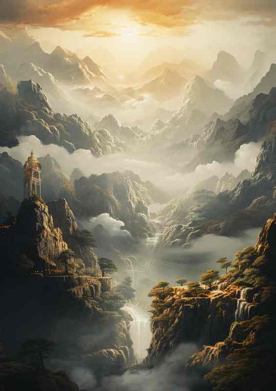 Mystical Mountains The Mists All Around Us | Di-Bond
