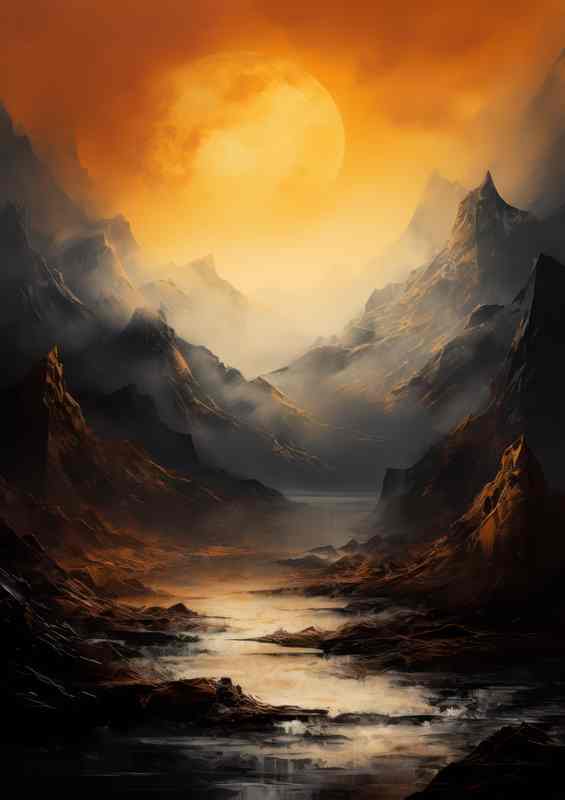 Peaceful Mountain and Mists | Di-Bond