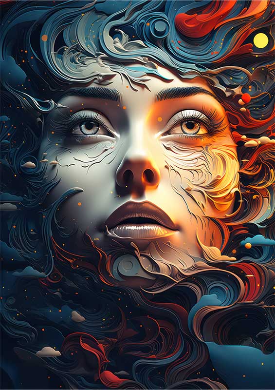 Vibrant Visions The Power of Colors in Abstract Art | Poster