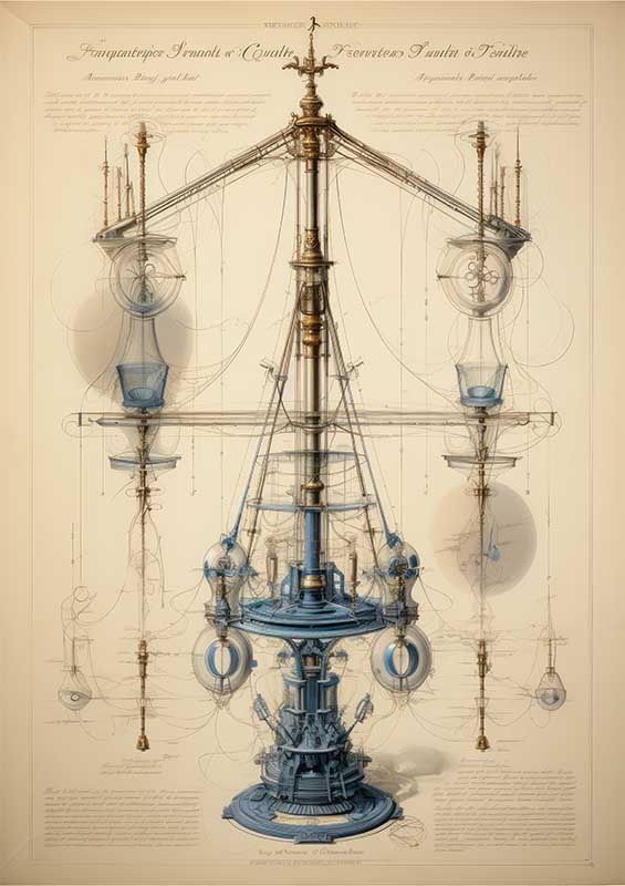 An Old Blue print | Poster