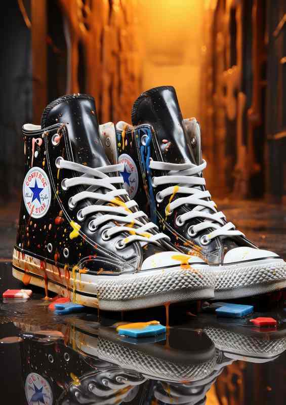 Color Infused Sneaker Art Walks Creatively | Di-Bond