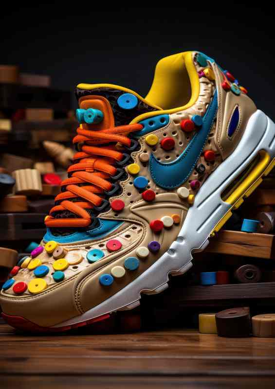 Colorful Kaleidoscope Footwear Dancing Artistic Tunes | Canvas