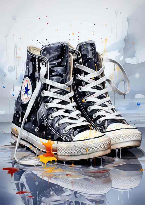 Cool pair of trainers painted | Di-Bond