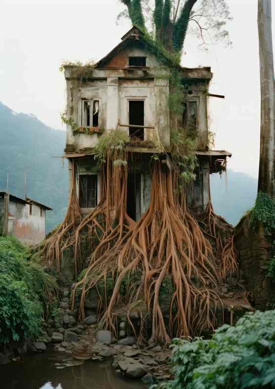 Elevated Nature Haven Home Among Branches | Canvas