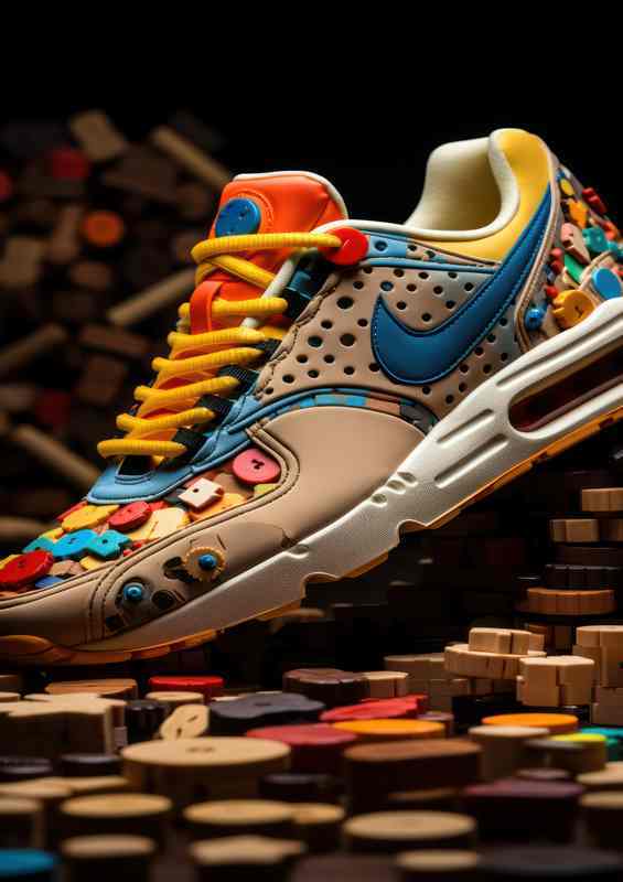 Lively Shoe Canvas Masterpieces Step Vibrantly | Poster
