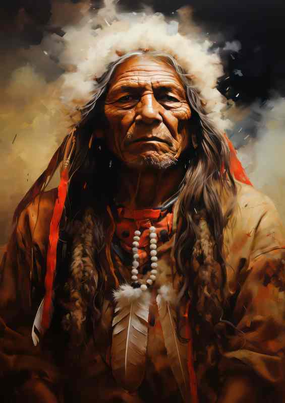 Native Indian Wisdom Flourishing Across Generations | Canvas