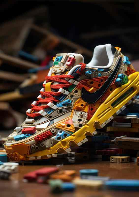 Sneaker Spectrum Captivating Artistic Footwear Creations | Poster