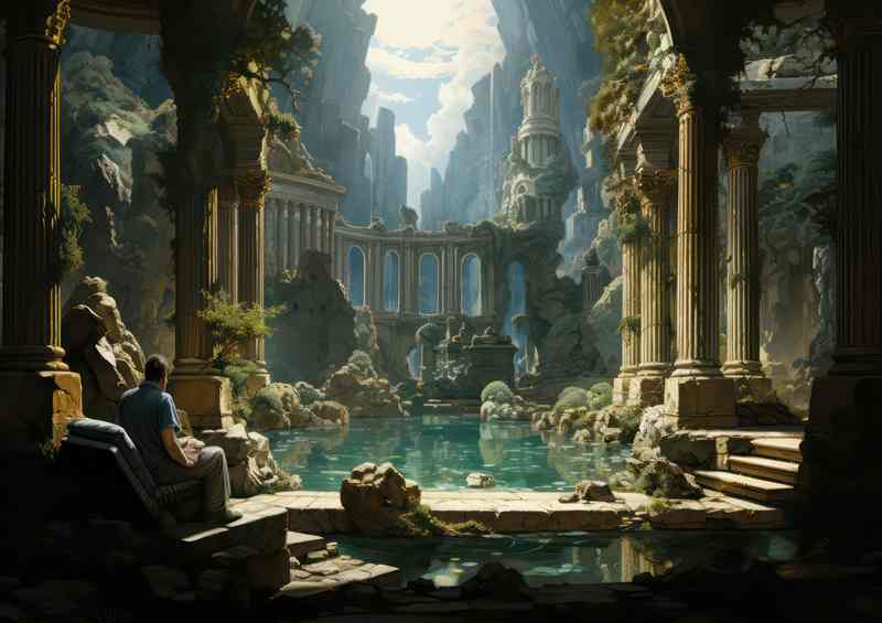 Celestial Capital Majestic City of the Gods | Di-Bond