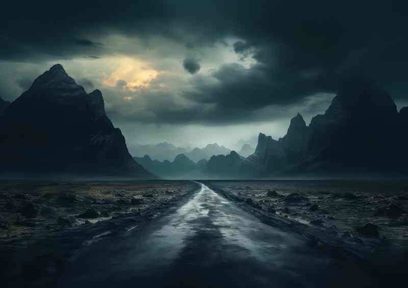 Shadowed Pathway Mysteries of the Dark Long Road | Poster