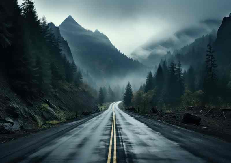 Twilight Traverse Exploration on the Dark Long Road | Canvas