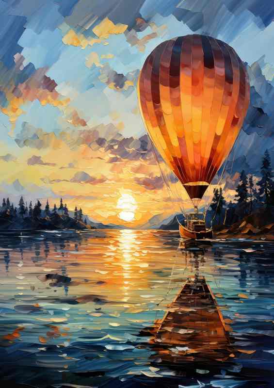 Heavenly Dance Balloons Waltzing on Skys Canvas | Canvas