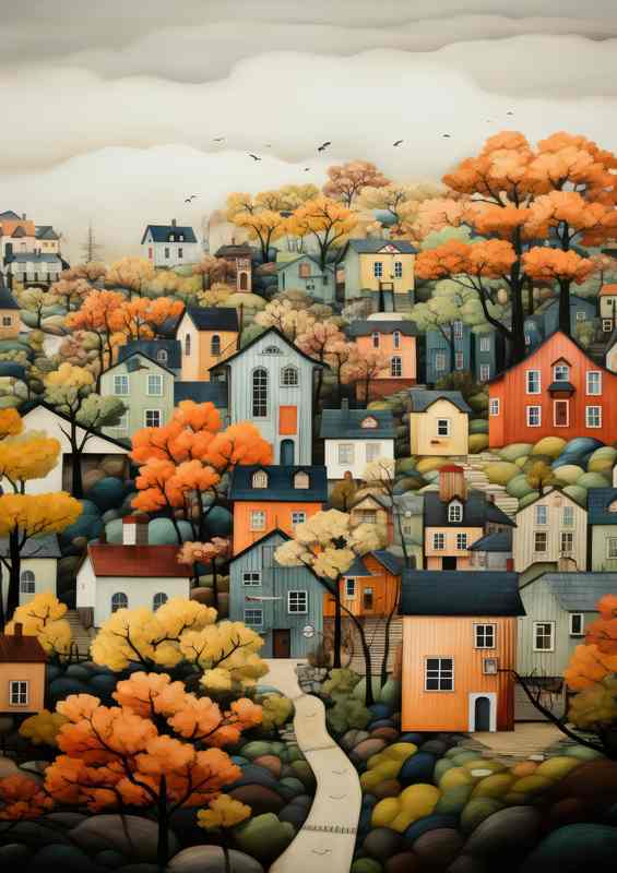 Lush Tapestry A Path Through Varied Scenery | Canvas