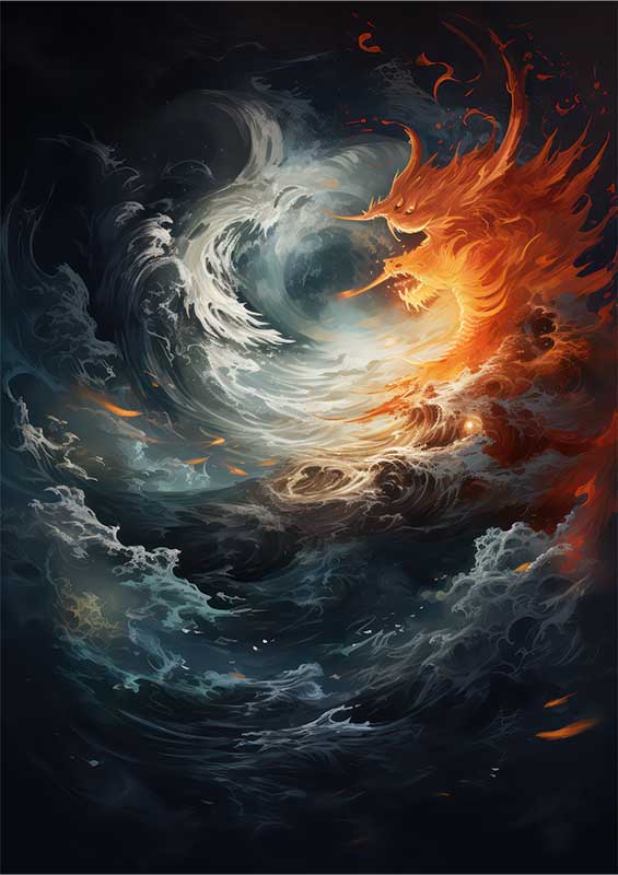 The Heart and Soul Artistry surrounded by clouds | Poster
