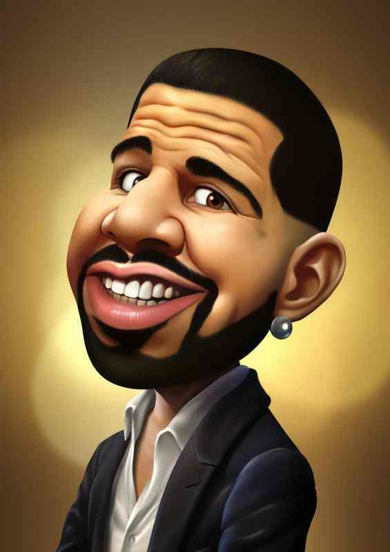 Caricature of drake | Poster