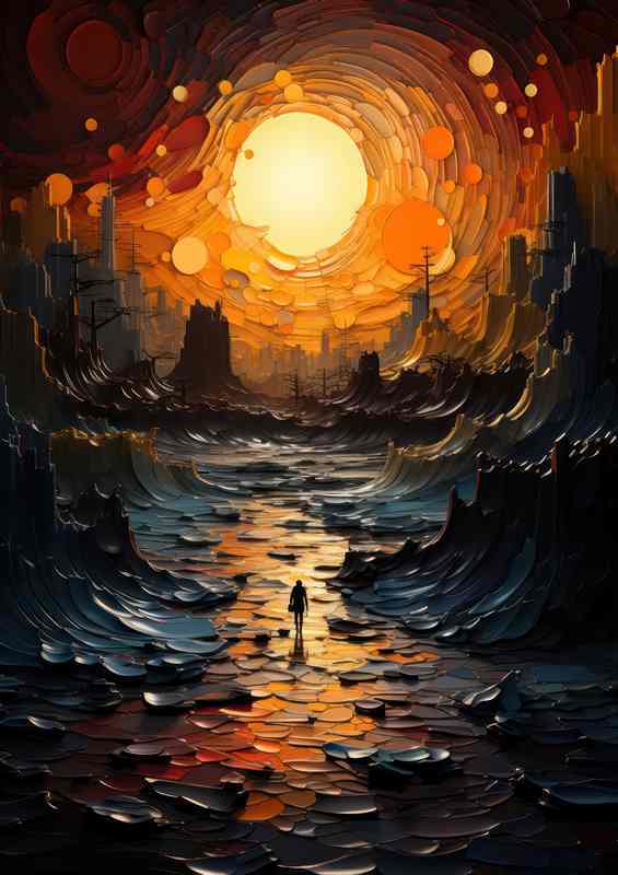 Sunset at the end of days | Di-Bond