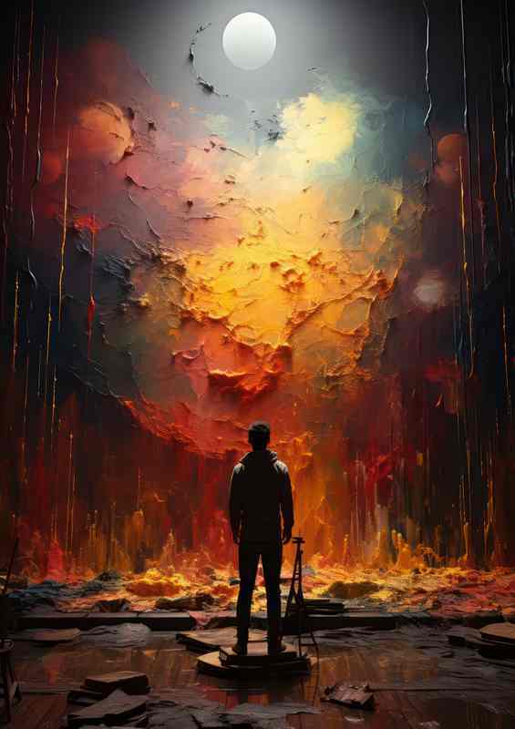 Sunset planets | Di-Bond