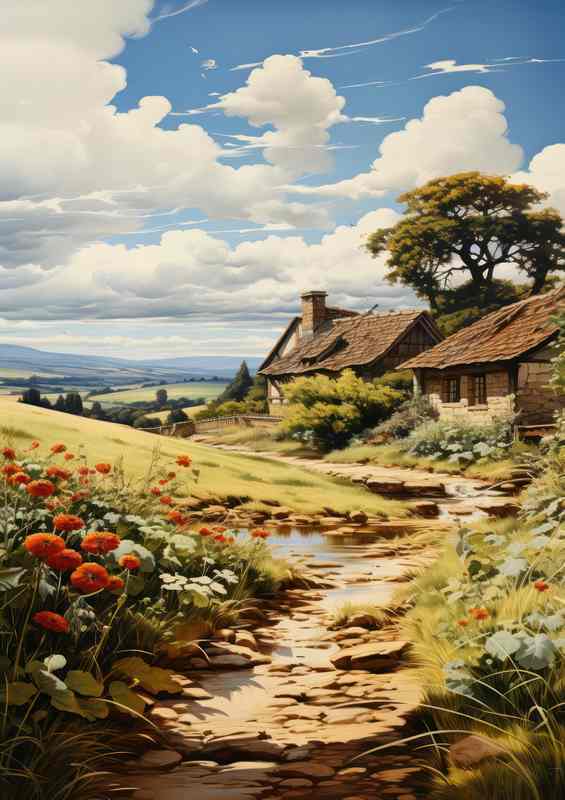 The Old Cottage Down The Lane | Canvas
