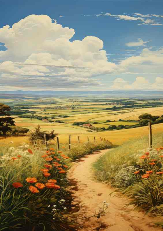 The path through the long walk | Metal Poster