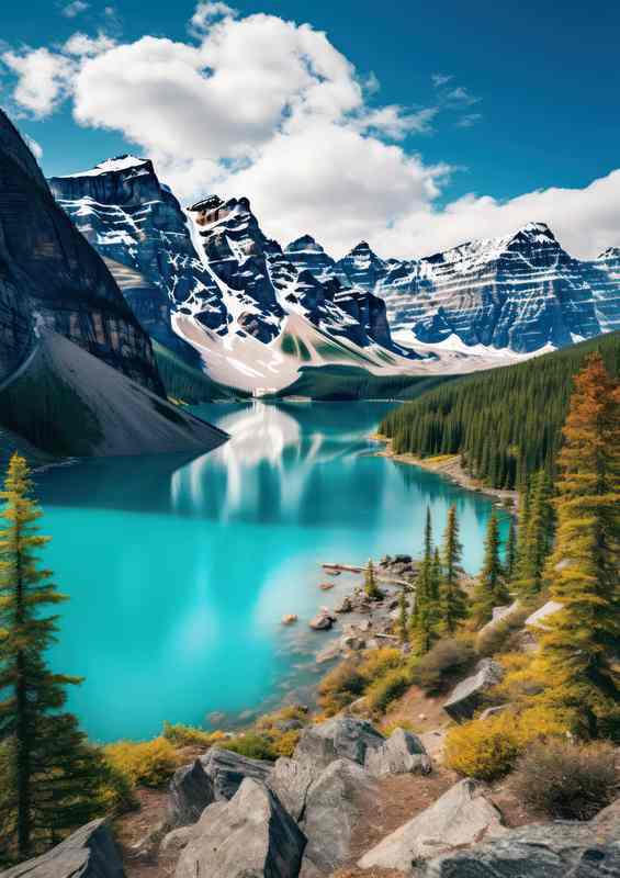 A Sunny Day Mountain Majesty | Poster