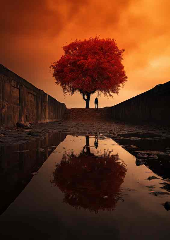 Burnt Skies Orange glow | Di-Bond