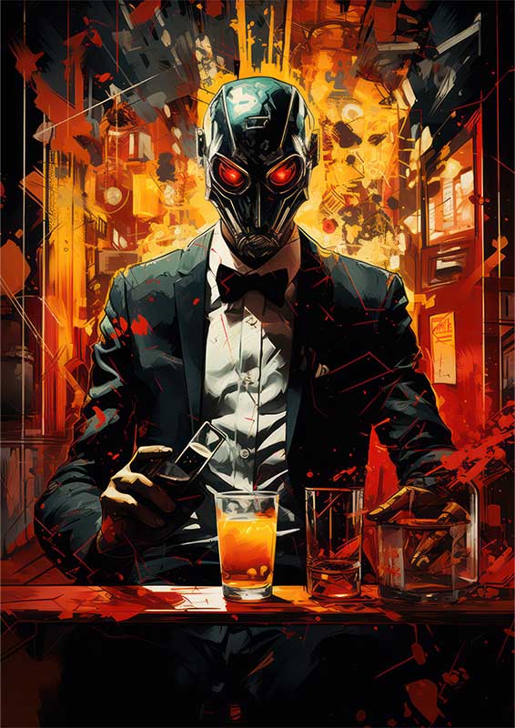 Abstract Human Forms Evolution | Metal Poster