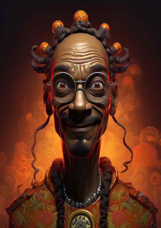 Caricature of snoop dog basketball | Canvas